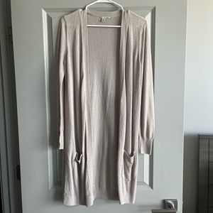 Halogen Long Linen Cardigan